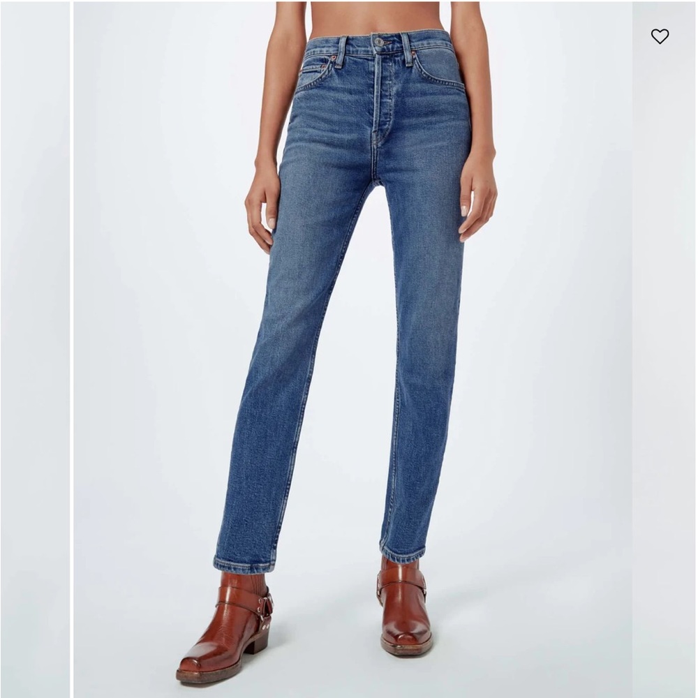 NWT RE/DONE High Rise Ankle Crop Jeans